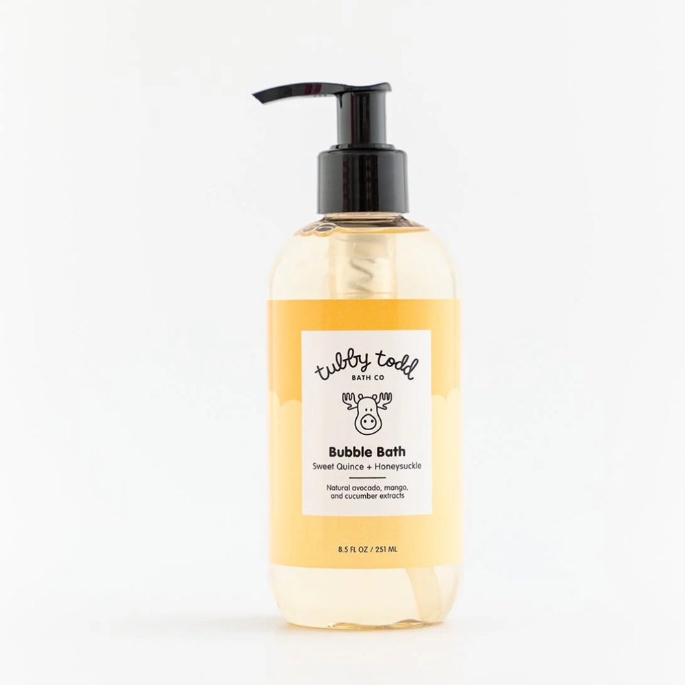 NWT Tubby Todd Bath Co. Sweet Quince & Honeysuckle Bubble Bath 8.5 oz